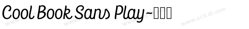 Cool Book Sans Play字体转换